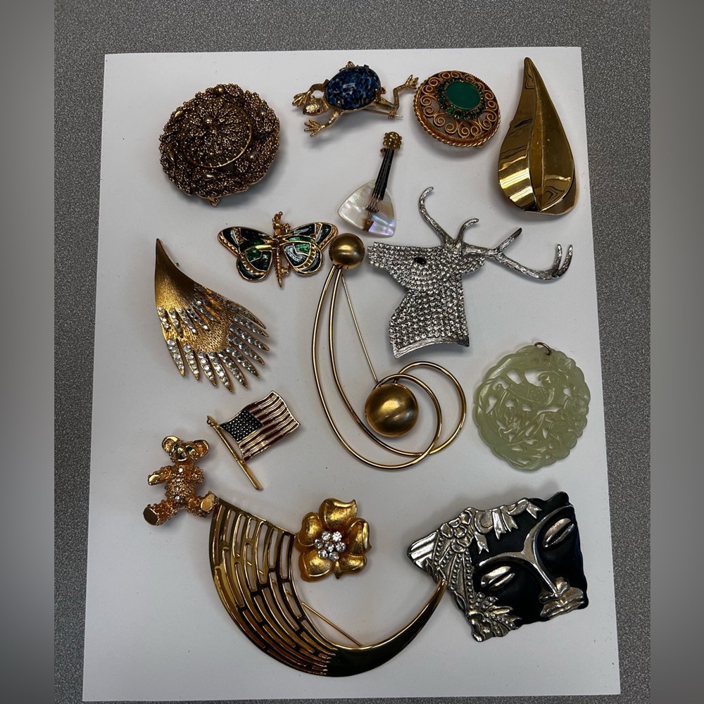 Vintage Brooch and Pin Collection